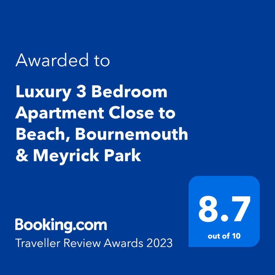 Luxury 3 Bedroom Apartment Close To Beach, Bournemouth & Meyrick Park Экстерьер фото